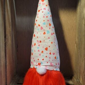 Heart Patterned Gnome Decor